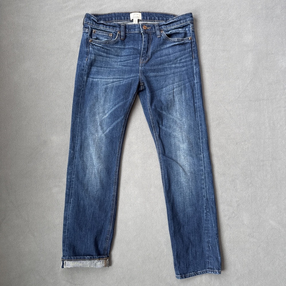 J. Crew Women's Selvedge Matchstick Straight Leg Jeans